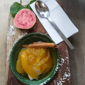 Papayuela con queso  campesino 