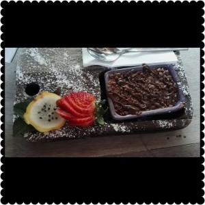 postre de chocolate