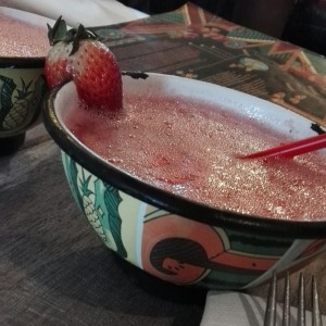 jugo de fresa