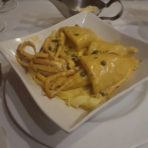 calamar relleno con cangrejo