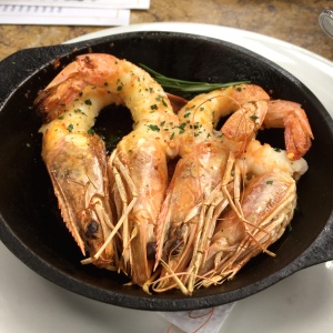 Gambas a la parrilla