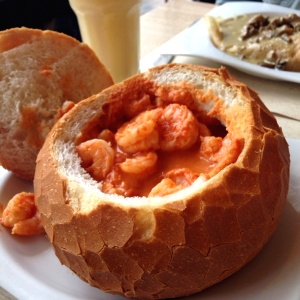 Panne Cook de Camarones en salsa de la casa