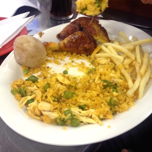 Combo arroz pollo
