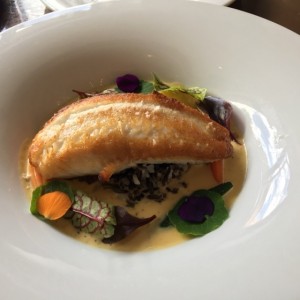 Tilapia A La Plancha Con Salsa De Trufa Negra