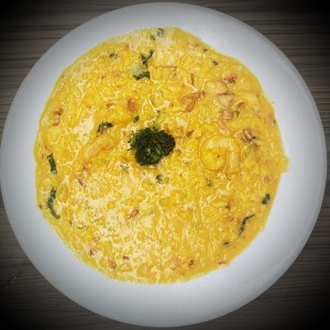 Risotto con Camarones 