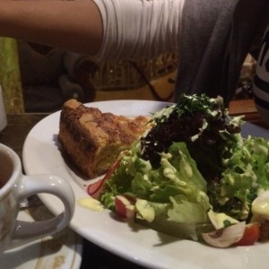Quiche de tres quesos