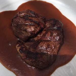 tajadas de lomo en salsa de oporto