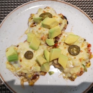 Patacones gratinados 