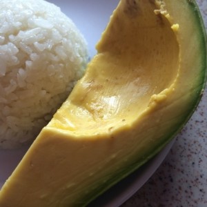 Arroz - aguacate