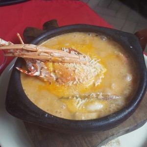 cazuela con langosta 
