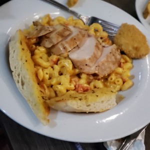 macarroni cheese con pollo