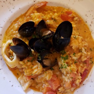 rissoto con mariscos