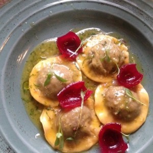 raviolis de cangrejo
