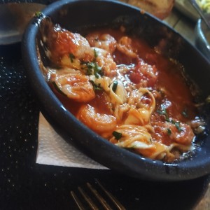 cazuela de camarones