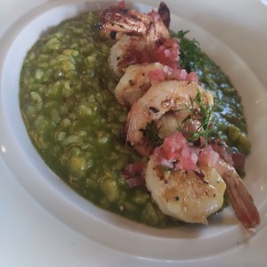 arroz con langostinos