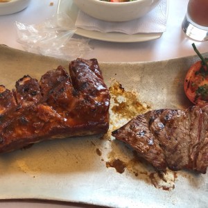 Costillas BBQ y Baby