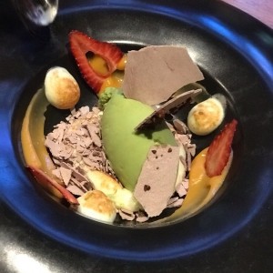 Helado de te verde 