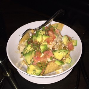 Nachos de cangrejo