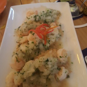 Camarao alho e oleo