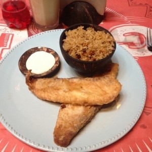 Filete de pescado rebozado