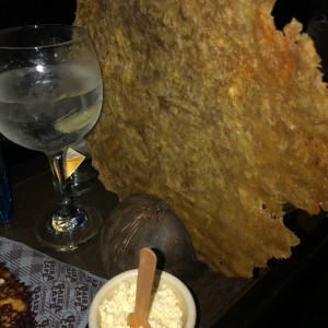 patacon con carne desmechada