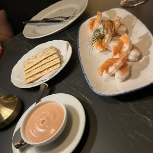 Tapas de langonstinos frios