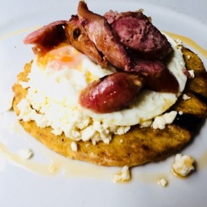 arepa y chorizo SantaRosano