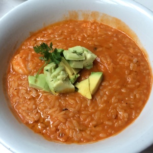 Arroz caldoso de camaron