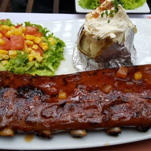 Costilla en Salsa de miel mostaza.