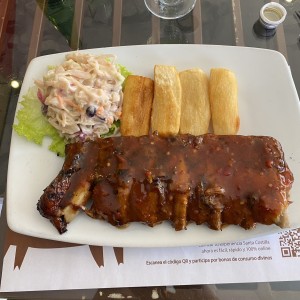 Costilla BBQ con Chile Rojo