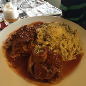 osobuco con fettuccini alfredo