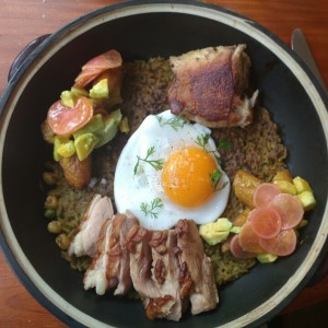 arroz con todo pato