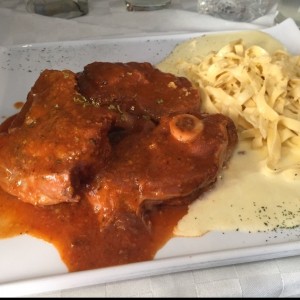osobuco con pasta alfredo