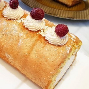 Arrollado de dulce de leche