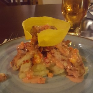 Pollo en salsa bizarra 