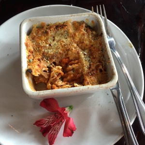 Berenjenas al horno con queso y pomodoro