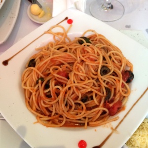 Espaguetis arrabiata