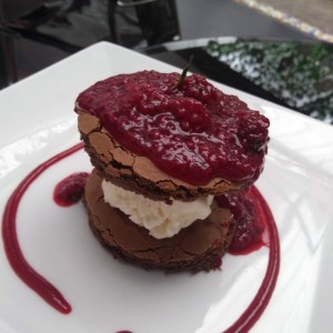 chocolate con moras