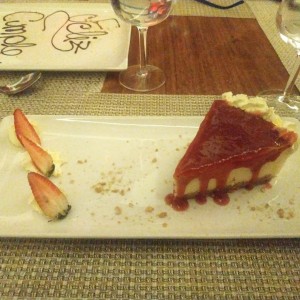 cheesecake de frutos rojos