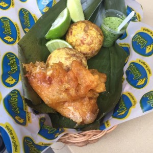 marranita y aborrajado.