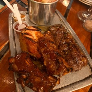 punta de anca y bbq ribs