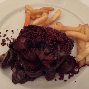 Bife hongos del bosque 