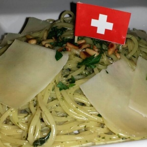 Al pesto.