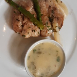 Pescado con vegetales
