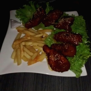 Alitas bbq