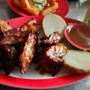 Costilla de bufalo bbq
