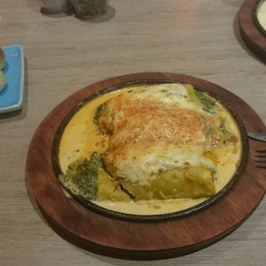 Canelones de espinaca y queso 