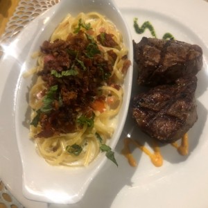 lomo carbonara