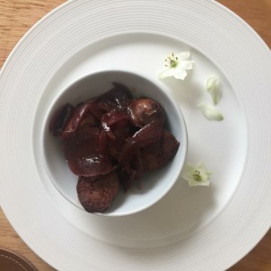 chorizos al vino tinto