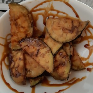Berenjenas con miel de panela 